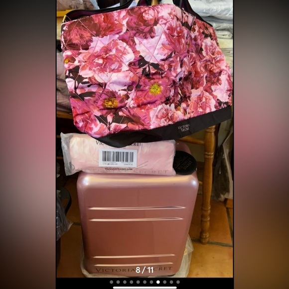 Vs wheelie luggage foldable carry luggage tote Fanny pack crossbody bag duo - Picture 7 of 10